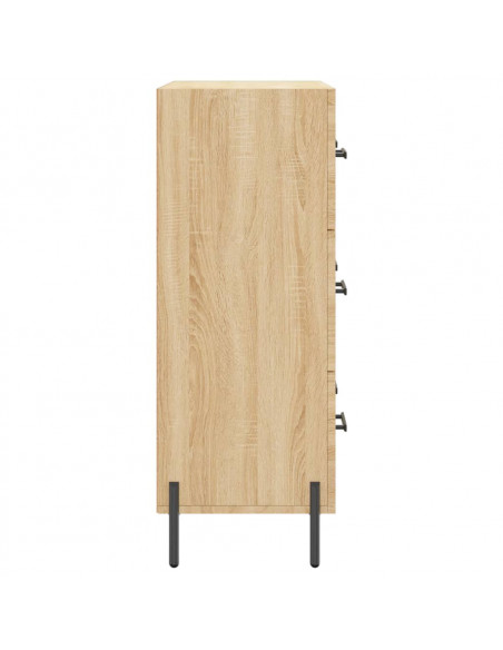 Credenza Rovere Sonoma 69,5x34x90 cm in Legno Multistrato