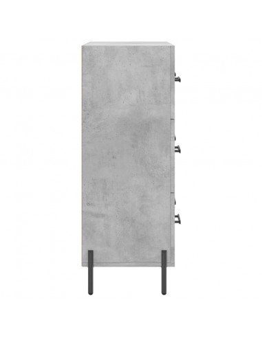 Credenza Grigio Cemento 69,5x34x90 cm in Legno Multistrato