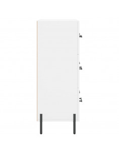 Credenza Bianca 69,5x34x90 cm in Legno Multistrato 2