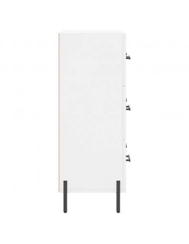 Credenza Bianca 69,5x34x90 cm in Legno Multistrato
