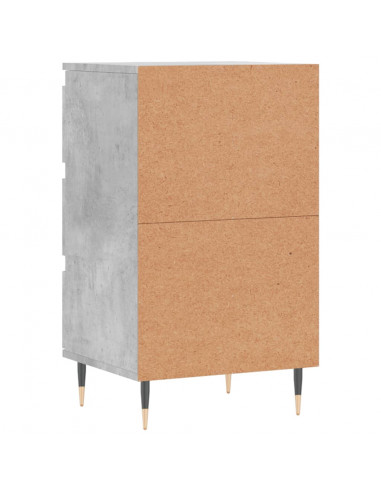 Credenza Grigio Cemento 40x35x70 cm in Legno Multistrato