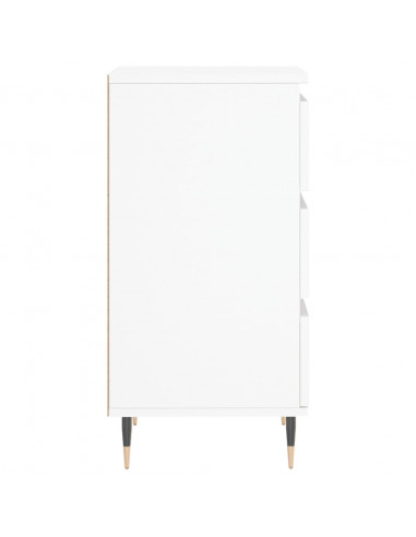 Credenza Bianca 40x35x70 cm in Legno Multistrato