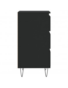 Credenza Nera 40x35x70 cm in Legno Multistrato 2