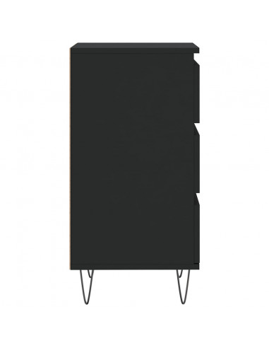 Credenza Nera 40x35x70 cm in Legno Multistrato