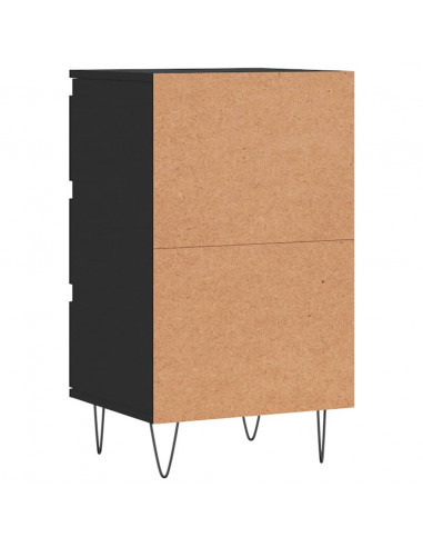 Credenza Nera 40x35x70 cm in Legno Multistrato