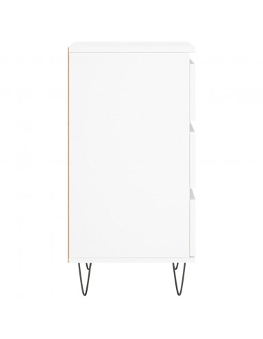 Credenza Bianca 40x35x70 cm in Legno Multistrato