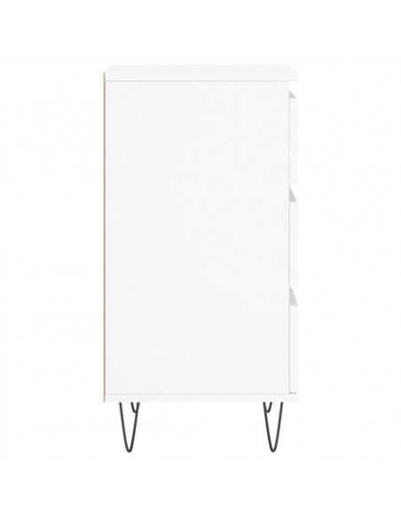 Credenza Bianca 40x35x70 cm in Legno Multistrato