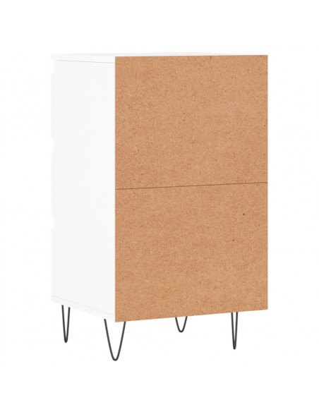 Credenza Bianca 40x35x70 cm in Legno Multistrato