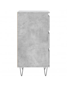 Credenza Grigio Cemento 40x35x70 cm in Legno Multistrato 2