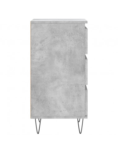 Credenza Grigio Cemento 40x35x70 cm in Legno Multistrato