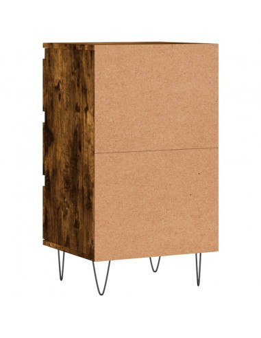 Credenza Rovere Fumo 40x35x70 cm in Legno Multistrato