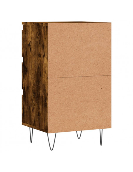 Credenza Rovere Fumo 40x35x70 cm in Legno Multistrato