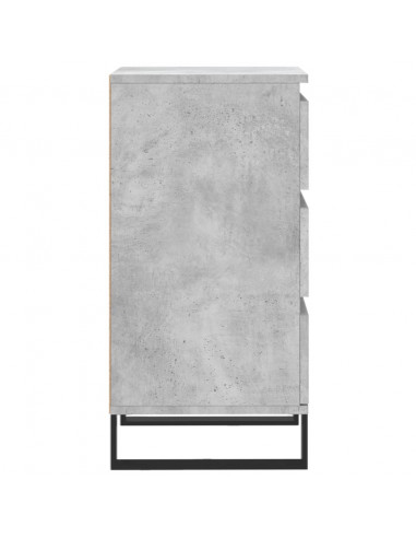 Credenza Grigio Cemento 40x35x70 cm in Legno Multistrato