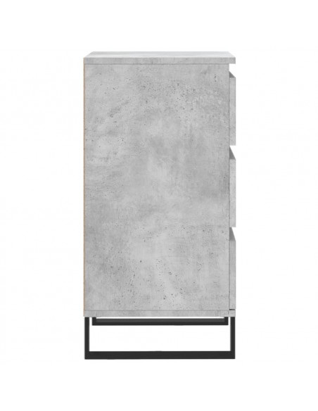 Credenza Grigio Cemento 40x35x70 cm in Legno Multistrato