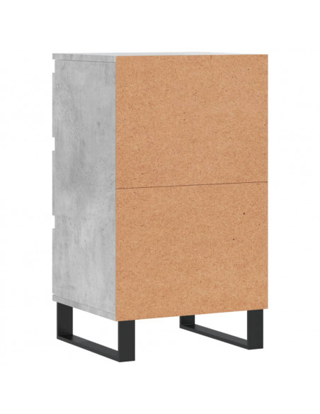 Credenza Grigio Cemento 40x35x70 cm in Legno Multistrato