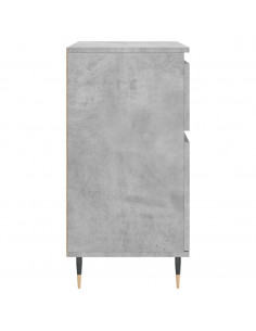 Credenza Grigio Cemento 60x35x70 cm in Legno Multistrato 2