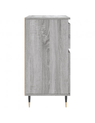 Credenza Grigio Sonoma 60x35x70 cm in Legno Multistrato