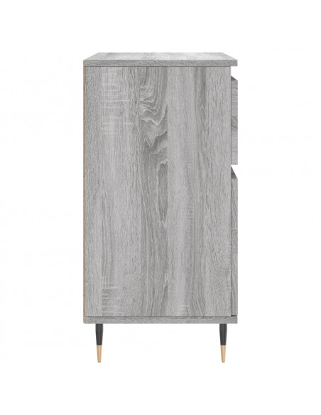 Credenza Grigio Sonoma 60x35x70 cm in Legno Multistrato