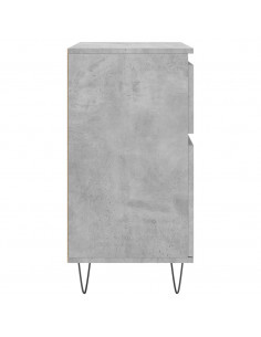 Credenza Grigio Cemento 60x35x70 cm in Legno Multistrato 2