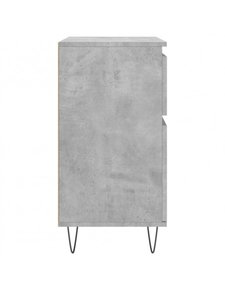 Credenza Grigio Cemento 60x35x70 cm in Legno Multistrato