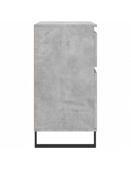 Credenza Grigio Cemento 60x35x70 cm in Legno Multistrato