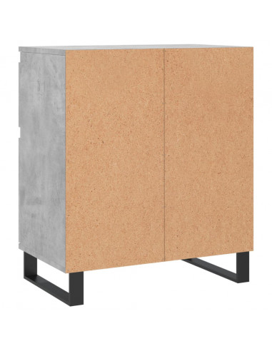 Credenza Grigio Cemento 60x35x70 cm in Legno Multistrato