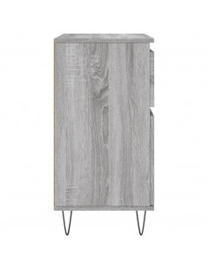 Credenza Grigio Sonoma 60x35x70 cm in Legno Multistrato 2