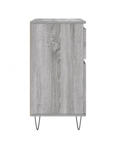 Credenza Grigio Sonoma 60x35x70 cm in Legno Multistrato