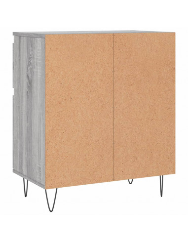 Credenza Grigio Sonoma 60x35x70 cm in Legno Multistrato