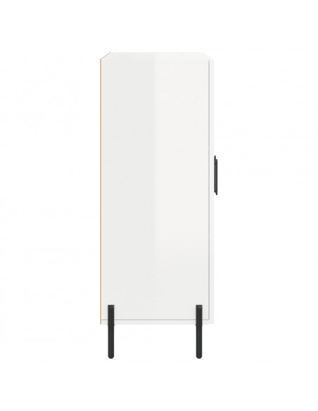 Credenza 69,5x34x90 cm in Legno Multistrato Bianco Lucido