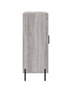 Credenza Grigio Sonoma 69,5x34x90 cm in Legno Multistrato 2