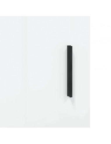 Credenza 69,5x34x90 cm in Legno Multistrato Bianco Lucido