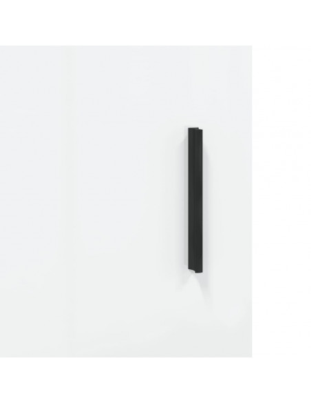Credenza 69,5x34x90 cm in Legno Multistrato Bianco Lucido