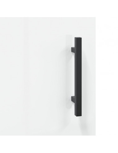 Credenza 69,5x34x90 cm in Legno Multistrato Bianco Lucido