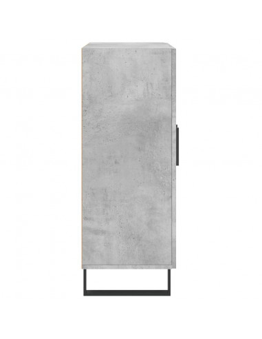 Credenza Grigio Cemento 69,5x34x90 cm in Legno Multistrato