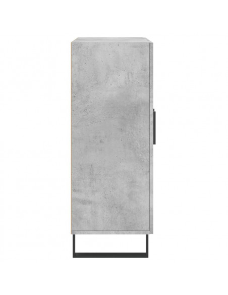Credenza Grigio Cemento 69,5x34x90 cm in Legno Multistrato