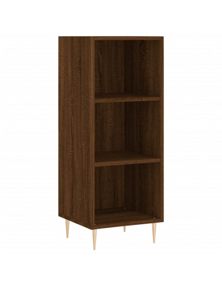 Credenza Rovere Marrone 34,5x32,5x90 cm in Legno Multistrato