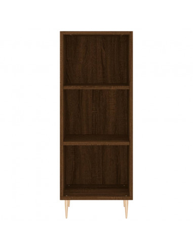 Credenza Rovere Marrone 34,5x32,5x90 cm in Legno Multistrato
