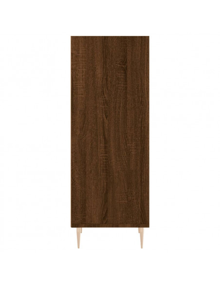 Credenza Rovere Marrone 34,5x32,5x90 cm in Legno Multistrato