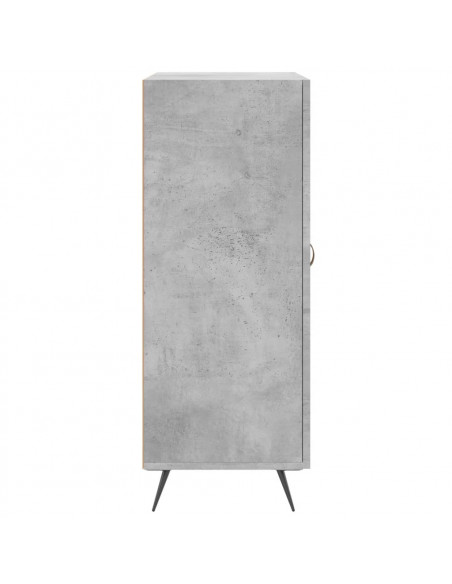 Credenza Grigio Cemento 69,5x34x90 cm in Legno Multistrato