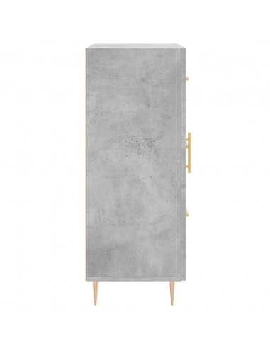 Credenza Grigio Cemento 69,5x34x90 cm in Legno Multistrato