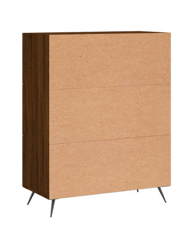 Credenza Rovere Marrone 69,5x34x90 cm in Legno Multistrato