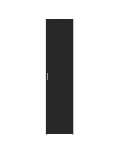 Credenza Nera 45x42,5x185 cm in Legno Multistrato