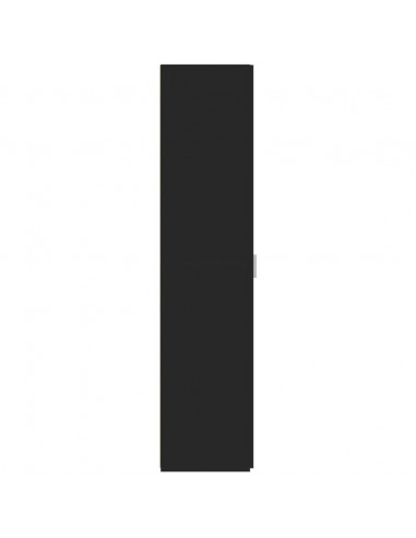 Credenza Nera 45x42,5x185 cm in Legno Multistrato