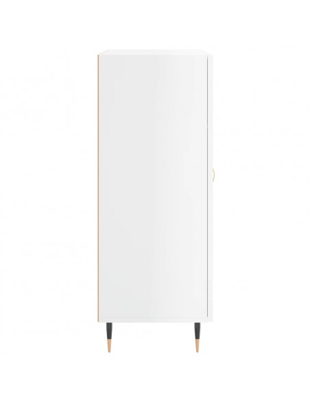 Credenza 69,5x34x90 cm in Legno Multistrato Bianco Lucido