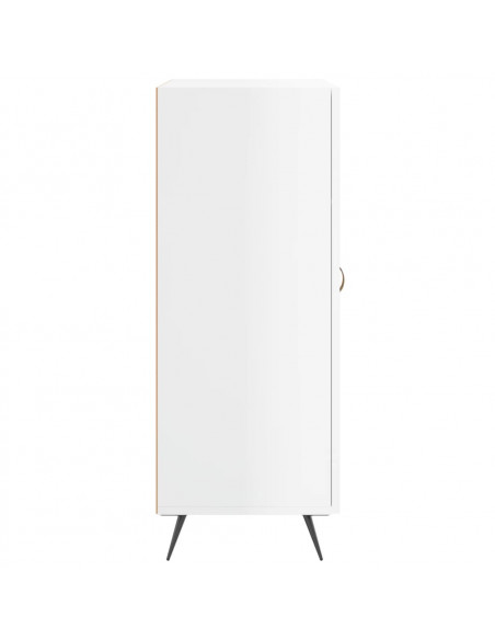 Credenza 69,5x34x90 cm in Legno Multistrato Bianco Lucido
