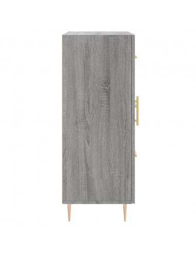 Credenza Grigio Sonoma 69,5x34x90 cm in Legno Multistrato