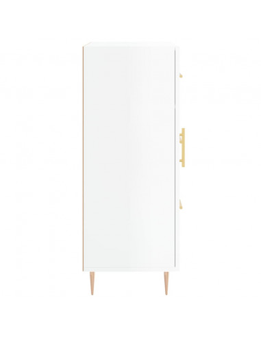 Credenza 69,5x34x90 cm in Legno Multistrato Bianco Lucido