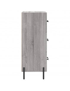 Credenza Grigio Sonoma 34,5x34x90 cm in Legno Multistrato 2