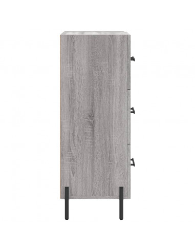 Credenza Grigio Sonoma 34,5x34x90 cm in Legno Multistrato